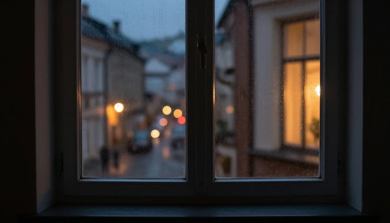 Biurko gracza z kontrolerem pod ciepłym światłem lampy